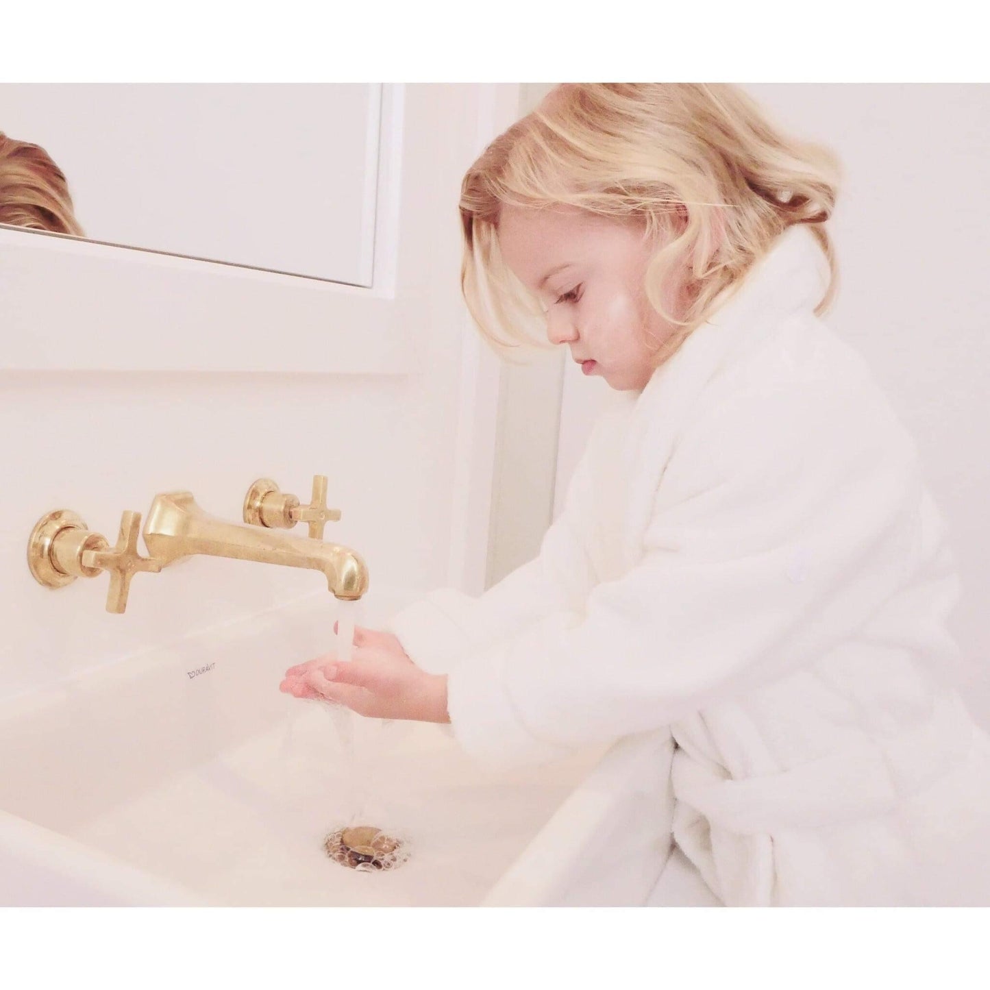 Young Girl using Sensitive Skin Care Set Trio
